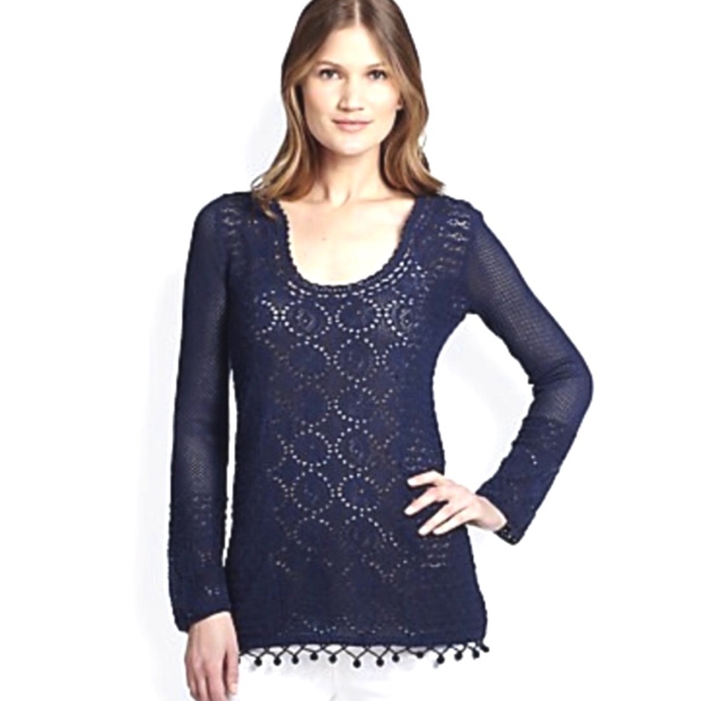 ❗️SOLD❗️SALE☀️Lilly Pulitzer Athena Crochet Tunic - Picture 12 of 12